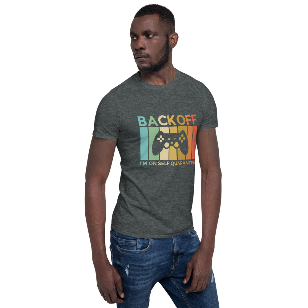 Back OFF/Kurzärmeliges Unisex-T-Shirt