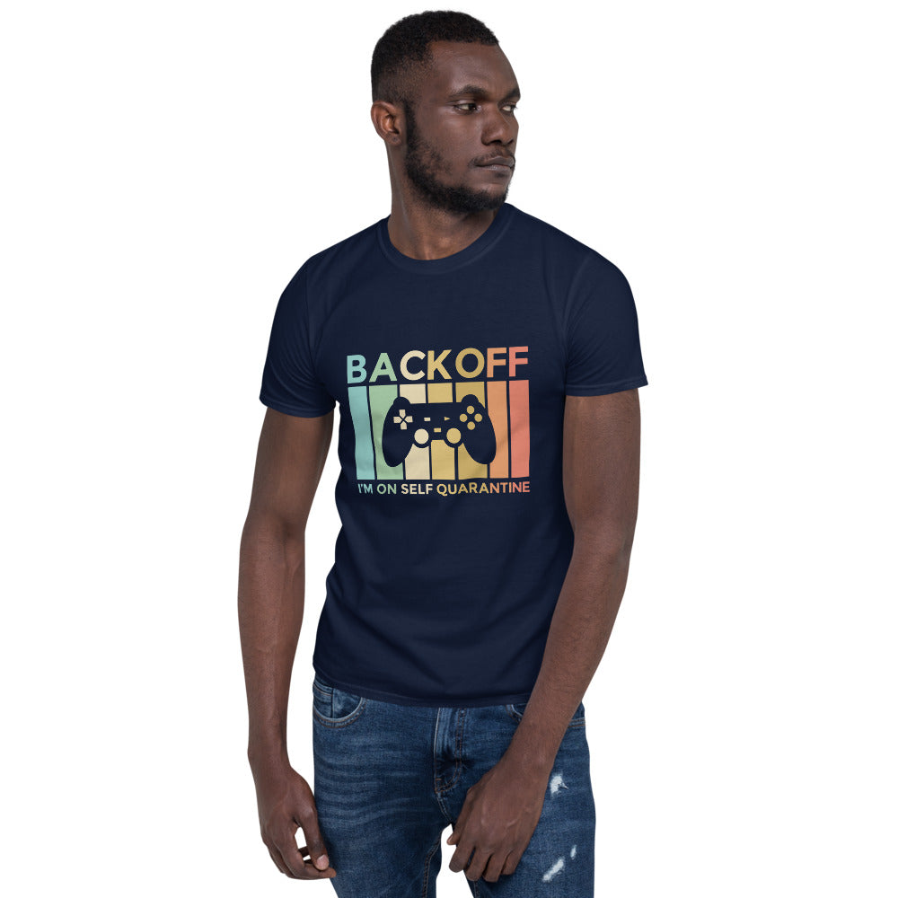 Back OFF/Kurzärmeliges Unisex-T-Shirt