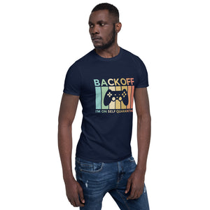 Back OFF/Kurzärmeliges Unisex-T-Shirt