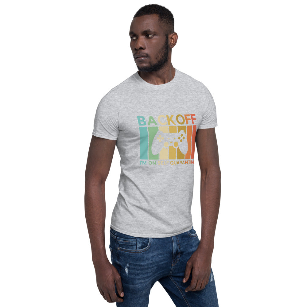 Back OFF/Kurzärmeliges Unisex-T-Shirt