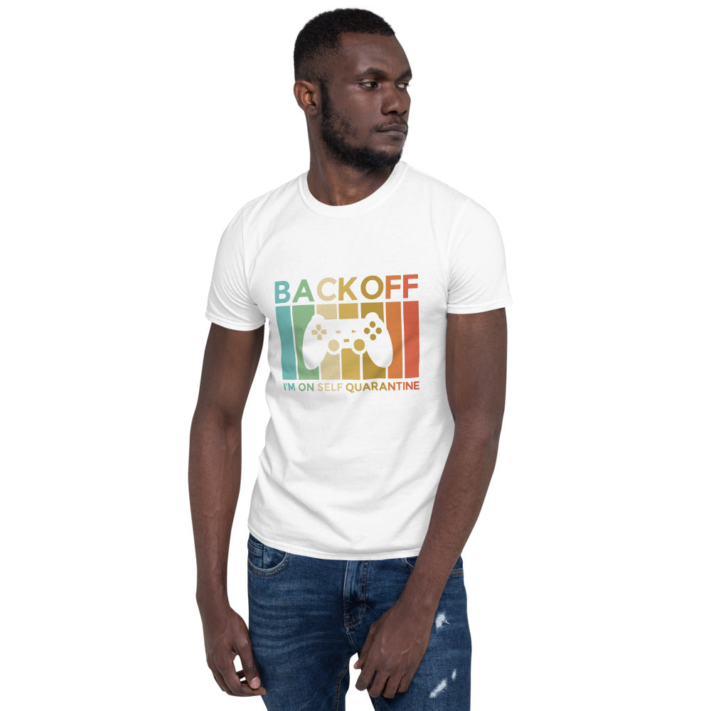 Back OFF/Kurzärmeliges Unisex-T-Shirt