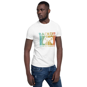 Back OFF/Kurzärmeliges Unisex-T-Shirt