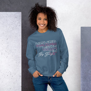 Never Give Up/Unisex-Pullover