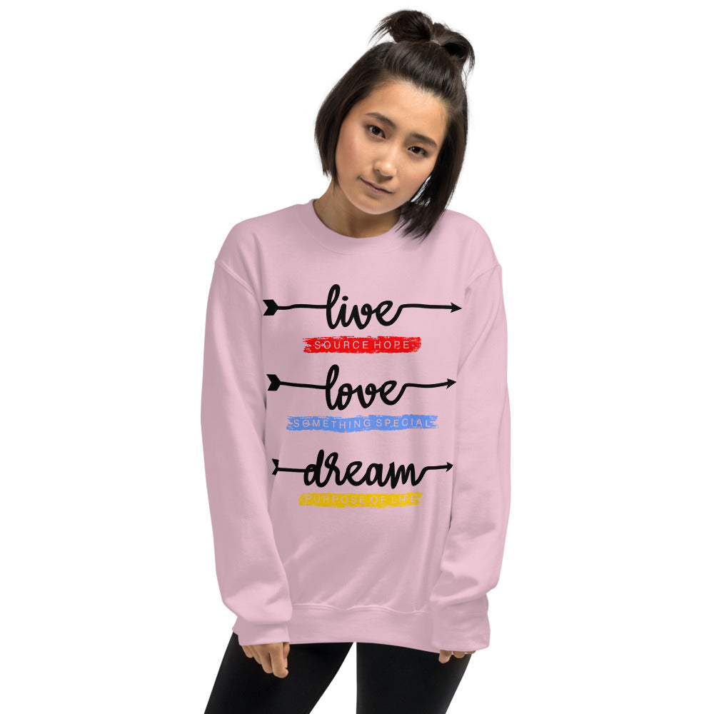 Live Love Dream/Unisex-Pullover