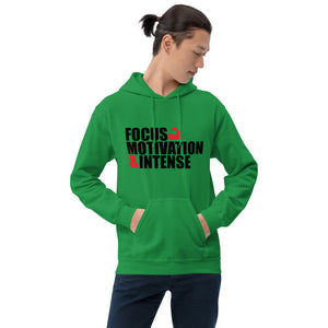 Focus Motivation & Intense/Unisex-Kapuzenpullover