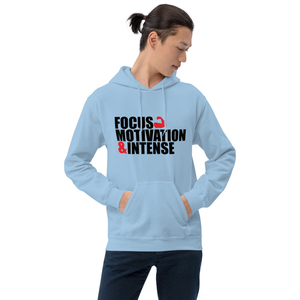 Focus Motivation & Intense/Unisex-Kapuzenpullover